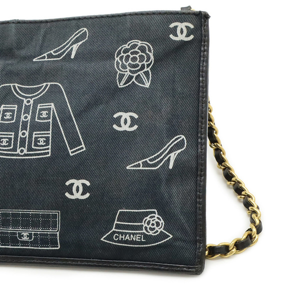 CHANEL Black Leather Shoulder Bag - Picture 10 of 10